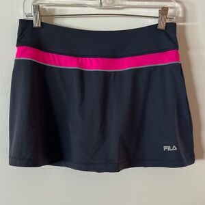 Fila Navy Skirt with Pink Stripe